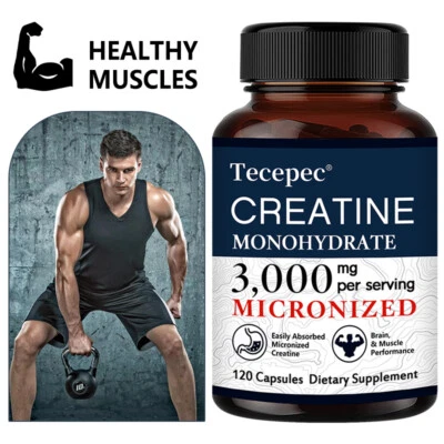 Creatine Monohydrate Capsules - Strengthen The Body, Balance Brain Memory - image 1 of 4