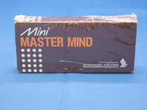 Vintage Mini MASTER MIND Game Singapore Airlines Travel Size Advertising Sealed - Picture 1 of 5