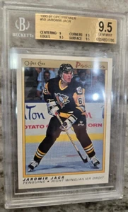 1990-91 OPC Premier Jaromir Jagr RC #50, BGS Gem Mint 9.5 - Picture 1 of 4