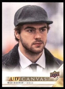 2022-23 UD Extended Series UD Canvas #C314 Nico Hischier - New Jersey Devils