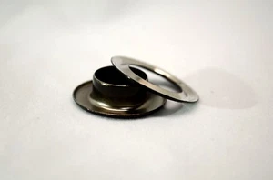 6 pcs Grommet Set, Black, Shiny Finish - Picture 1 of 7