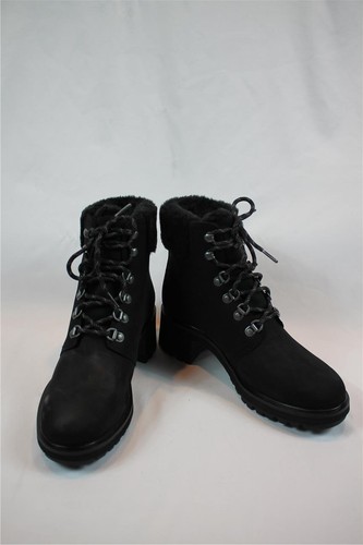Timberland impermeabile nero nabuk mid hiker 9 M nuovo con scatola cravatta davanti tacco basso