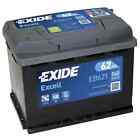 Exide Excell 62Ah 540CCA 12v Type 078 Car Battery 3 Year Warranty - EB621