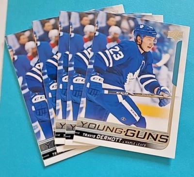 2018-19 Travis Dermott Upper Deck Young Guns Rookie RC #228 all cards in pic - Image 1 of 2