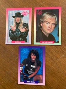 LOTE DE 3 TARJETAS COLECCIONABLES DE MÚSICA WARRANT ROCKCARDS BROCKUM 1991 HAYWARD, LANE, DIXON - Imagen 1 de 2