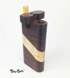 SkyBox® panchina con battitore stile sigaretta - Noce con acero occhio di uccellino - Foto 1 di 3