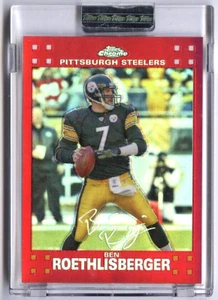 Topps Cromado Ben Roethlisberger #TC62 2007 refractor rojo sin circular #029/139 - Imagen 1 de 2