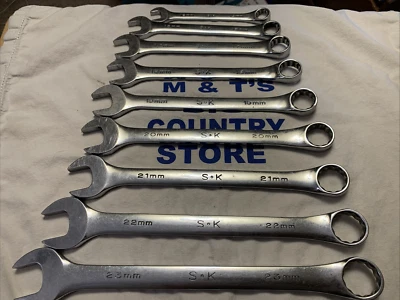 Juego de llaves combinadas métricas SK USA 12pt 9 piezas 12 mm, 15 mm, 17 mm-23 mm Foto 1 de 4
