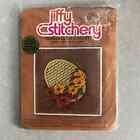 Vintage Jiffy Stitchery Marigolds On A Basket Kit #215