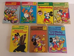 Disney “Lustige Taschenbucher” Comics 70s & 80s PB x7 German Language Bundle Lot - Picture 1 of 19