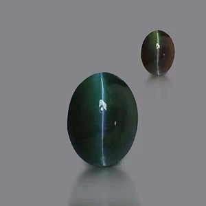 IGI Certified 1.25 Ct India Alexandrite Cats Eye Natural Untreated Oval Green - Picture 1 of 7