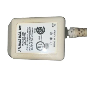 Adaptador de fuente de alimentación de CA ATLINKS 5-2558 cable cargador salida 9V 200mA - Imagen 1 de 3