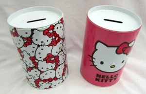 Sanario Hello Kitty 2 Different Style Coin Top Piggy Banks-Brand New! - Picture 1 of 3