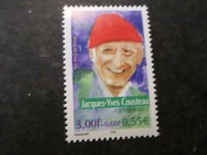 FRANCE 2000 timbre 3346, COUSTEAU, AVENTURIERS, CELEBRITE', neuf**