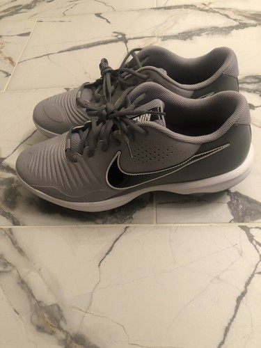 Nike Tacchetti Baseball Metallo Grigio Alpha Huarache 3 Uomo Taglia 11.5 CT0829 023 Nuovi