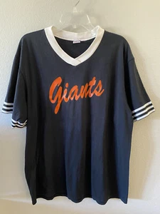 Vintage San Francisco Giants Soffe V-Neck T-Shirt #34 Size XL Made in USA - Picture 1 of 8