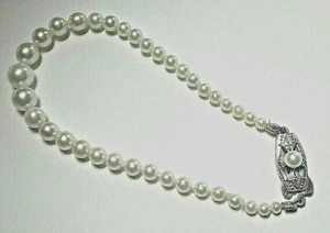 GENUINE Mikimoto Graduating 7mm-3mm Pearl Bracelet 7.5" Long 7.08g Great Gift! - Picture 1 of 7