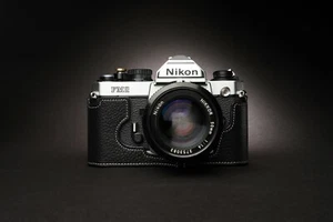 Funda protectora de cuero real genuino para cámara para Nikon FM2 FM FM2n FE FE FE2 - Imagen 1 de 57