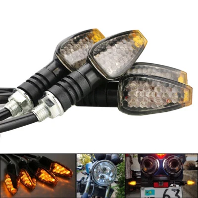 For Suzuki DRZ400SM DR650SE LED Motorcycle Turn Signals Indicator Blinker Lights - Image 1 of 4