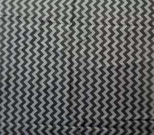 Chevron Cotton Fabric Riley Blake Pattern C400 "Black on Black Basics" 1.3 Yards - Picture 1 of 2