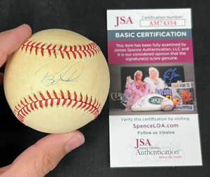 Barry Larkin Hand Signed Autographed Rawlings Baseball JSA COA AA