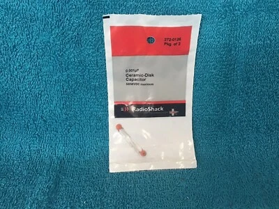 Condensador de disco de cerámica 0,001 uF #272-0126 de RadioShack - Oferta Foto 1 de 2