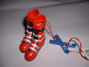 Kurt Adler Red Resin Ski Boots Christmas Ornament - Picture 1 of 1