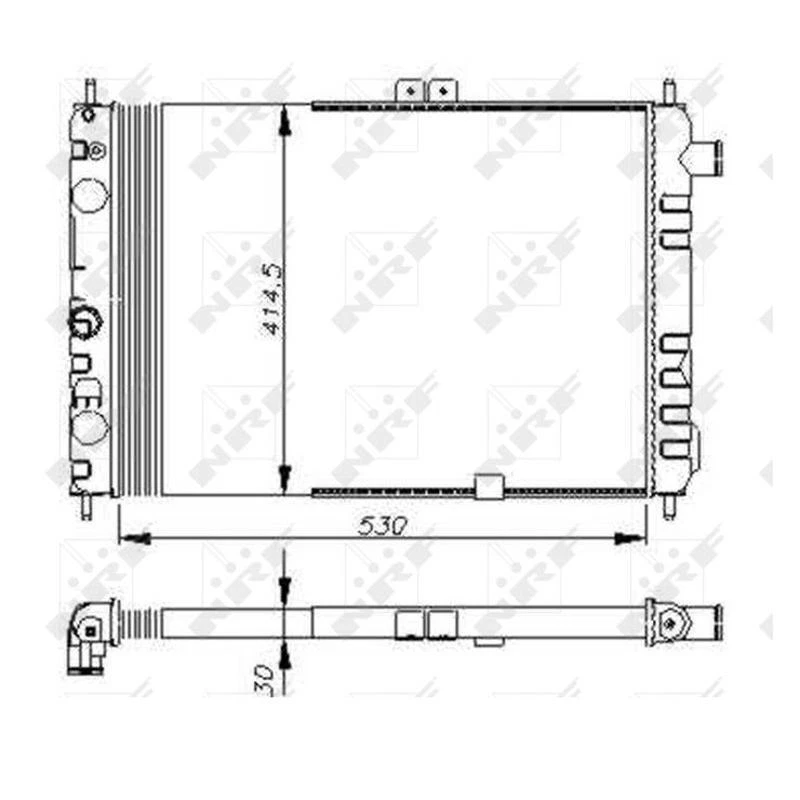 NRF 58670 Refrigeración Del Motor Radiador para Opel Ascona C Cc Kadett D, - Imagen 1 de 1