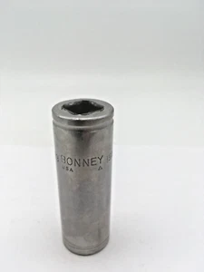 Bonney Tools MAL19 1/2" Drive 19MM 12 Point Deep Socket USA - Picture 1 of 12