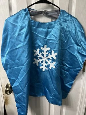 Super Hero Snowflake Play Pretend Costume Cape Cosplay Halloween Frozen - Image 1 of 3
