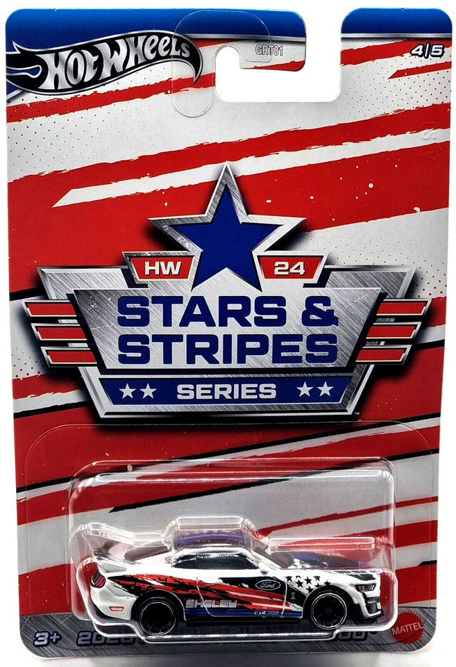 Hot Wheels car Stars & Stripes Series Auto 2020 Ford Shelby GT500 4/5