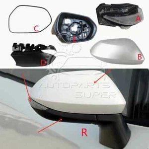 For Toyota Corolla 2019 - 2023 Side Mirror Glass Lens Frame Shell Lower Cover - Picture 1 of 38