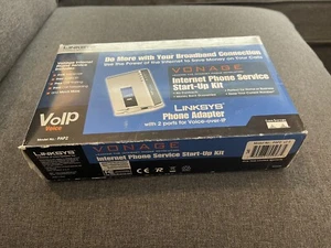 LINKSYS PAP2 VONAGE Internet Phone Service Start-Up Kit Voice Over VoIP Adapter - Picture 1 of 2