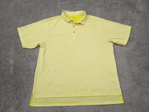 Bobby Jones Polo Shirt Men's XL Short Sleeves Golf Yellow Performance X H2O - Picture 1 of 12