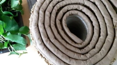 Alfombra 4x6 marrón dorado grueso MOHAWK ESSENTIAL NUEVA Foto 1 de 4