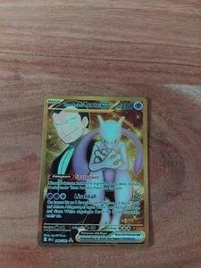 Pokémon Karte • Alt Art Team Rockets Mewtu EX 240/182 Ewige Rivalen Deutsch - Bild 1 von 6