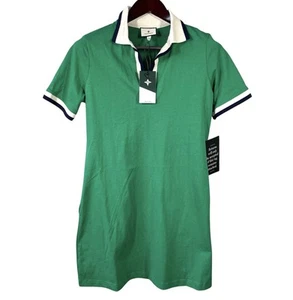 Tuckernuck Hutton Polo Dress Womens S Green Cotton Collared Short Sleeve Preppy - Picture 1 of 11