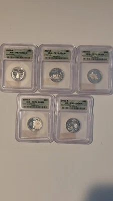 2000-S Proof State Quarter Set 25c ICG PR70 DCAM Clad - Image 1 of 4