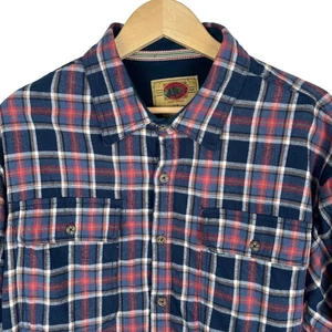 Boston Traders Mens XXL Luxury Vintage Flannel Plaid Fleece Lined Jacket Outdoor - Picture 1 of 12