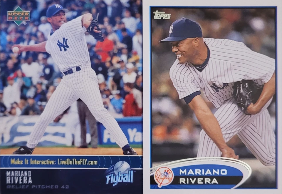 Лот (2) карт Мариано Ривера HOF/Yankees - Изображение 1 из 1