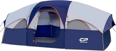 Carpa CP Carpas de Camping para 8 Personas, Carpa Familiar Resistente a la Intemperie, 5 Mallas Grandes Viento Foto 1 de 4