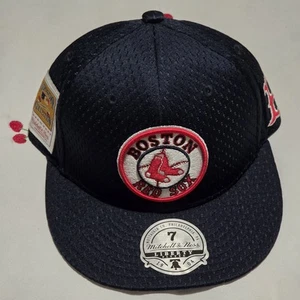 Mitchell & Ness MLB Boston Red Sox Cooperstown Kollektion Seitenaufnäher tailliert Größe 7 - Bild 1 von 5