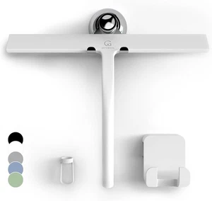 GÜTEWERK Duschabzieher für Glastüren, Silikonfenster 11 cm, weiß  - Bild 1 von 8