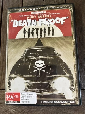 Death Proof (2 DVDS, 2007) Dir.Quentin Tarantino. Kurt Russell Hot Rod Stuntman - image 1 of 4