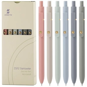 Ddaowanx Gel Pens 6 Pcs 0.5Mm Quick Dry Black Ink Pens Fine Point Smooth Writin - Picture 1 of 8