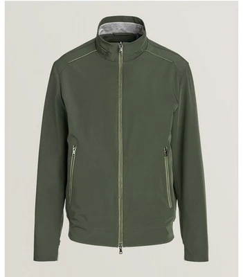 Paul & Shark Outdoor Jacket Mens Bomber Green Stretch Fabric Typhoon 20000 BNWOT - Image 1 of 4