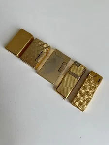 Bundle Lot 5 Vintage Lighters Briquets Gold Or - Marksman Maruman Sam 18 - Picture 1 of 24