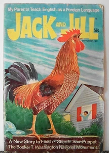 Vintage Jack & Jill Magazine Sept 1971 Worn Cut Red Ink Address on Cover     - Bild 1 von 5