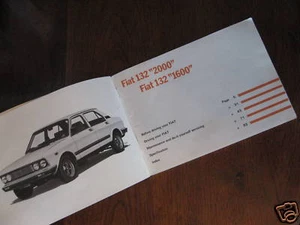 FIAT 132 OWNER HANDBOOK ENGLISH LANGUAGE 1977 FREE POST AUSTRALIA - Picture 1 of 2
