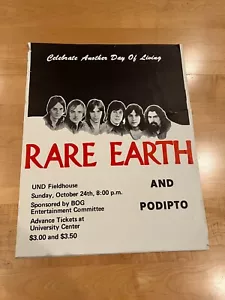 Vintage 1960er/1970er Original Konzertplakat - SELTENE ERDE & Podipto U of North Dakoda - Bild 1 von 9